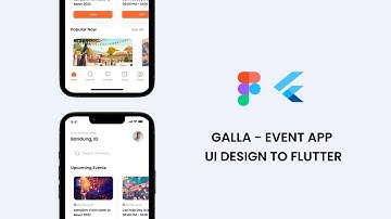Galla - Event App | Figma to Flutter | Speed Code Tutorial