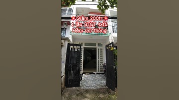 🏡 Nhà BTCT 1 Trệt 1 Lầu (4x16m) Hẻm 6m – Giảm 200tr, Gần Chợ Gò Xoài Bình Tân, Sổ Hồng Riêng