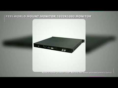 Feelworld 17.3 Inch 1RU Pull Out Rack Mount Monitor Full HD 1920x1080 SC173-HD-56 for Broadcast Dire