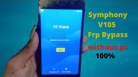 Symphony V105 Frp Bypass Without Pc #symphonyv105frpbypass #v105frpbypass