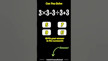 Can You Solve 3 3 3 3 3 