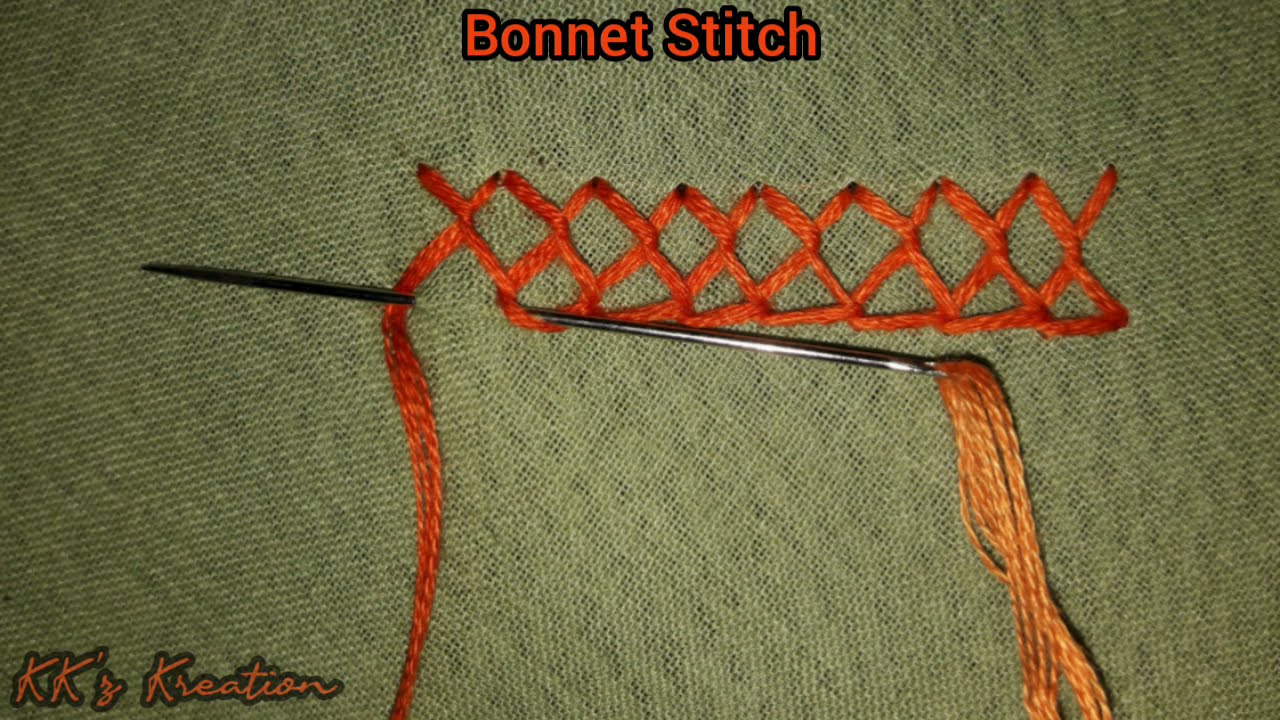 90. Bonnet Stitch, BASIC EMBROIDERY