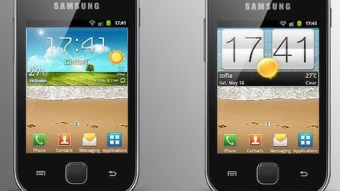 Galaxy S3 & HTC One Weather Widget for Samsung Galaxy Y