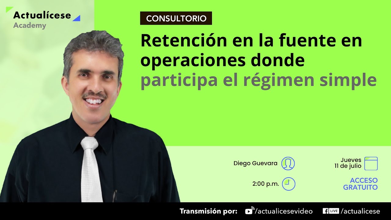 Retención en la fuente en operaciones donde participa el régimen simple