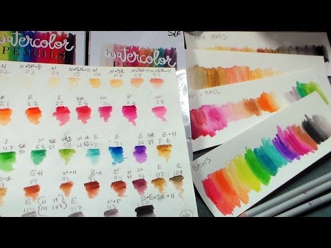 Prima Watercolor Pencils Color Chart