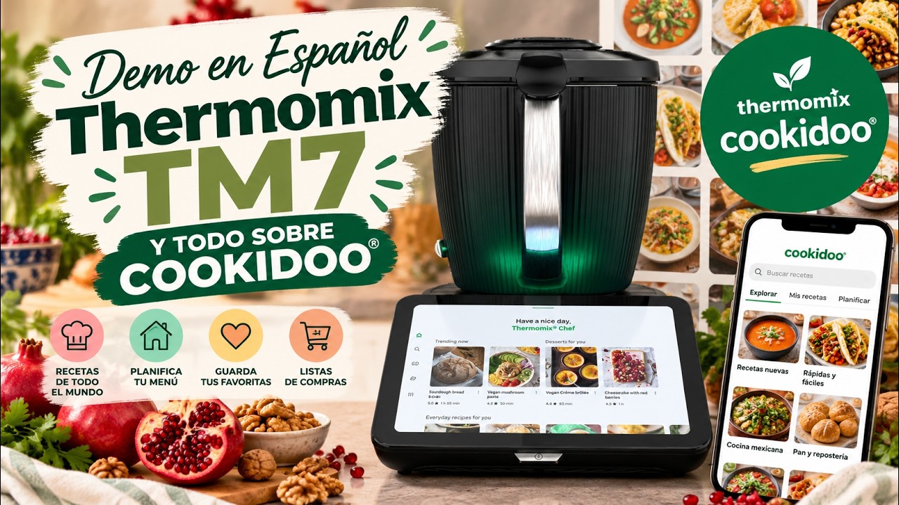 Conoce la Thermomix TM7 en Español 💚 | Demostración y Todo Sobre Cookidoo
