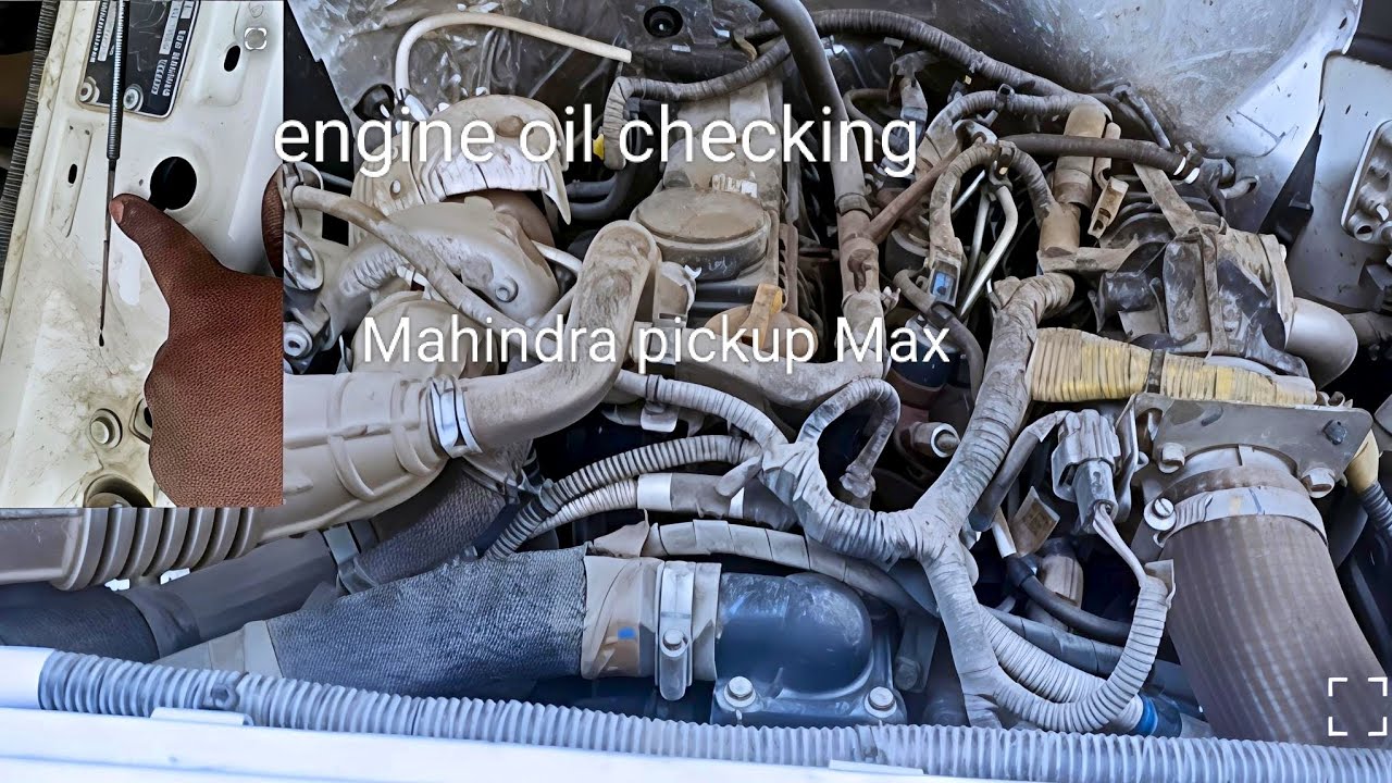 Engine oil checking Mahindra pickup Max 🚛🚛#karthik #vlog 