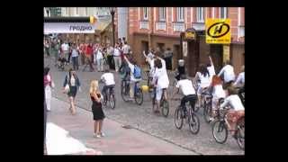 Свадьба на велосипедах прошла в Гродно