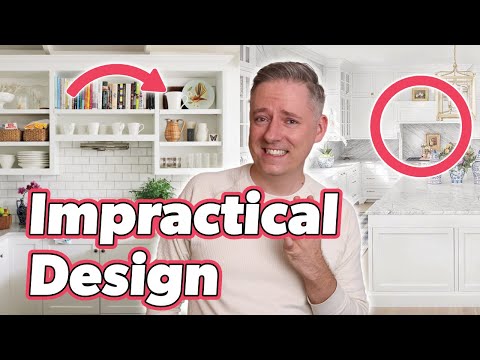 Impractical Furniture and Home Decor | White Kitchens, Minimalism, Open Shelving and More!