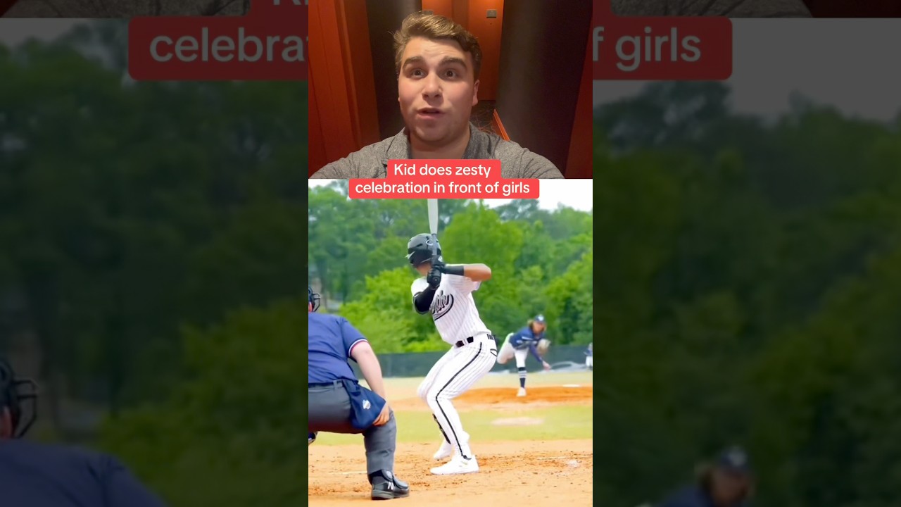 Kid does zesty celebration in front of girls😭 