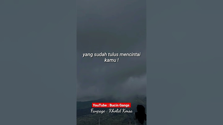 Kamu Jangan Nangis Ya || Story WhatsApp Bucin