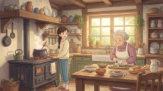 Morning Comfort: Eating With Grandmother  | Ghibli-Style Video screenshot 5