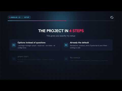 Create the project with ng new – Angular Schritt für Schritt in 60 seconds