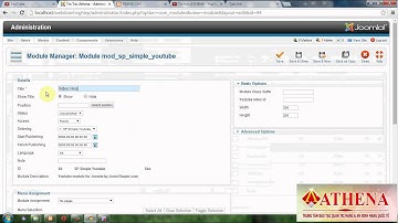 Bài 13: Hướng Dẫn Cài Đặt Và Hiển Thi Module Youtube Trong Joomla 2.5