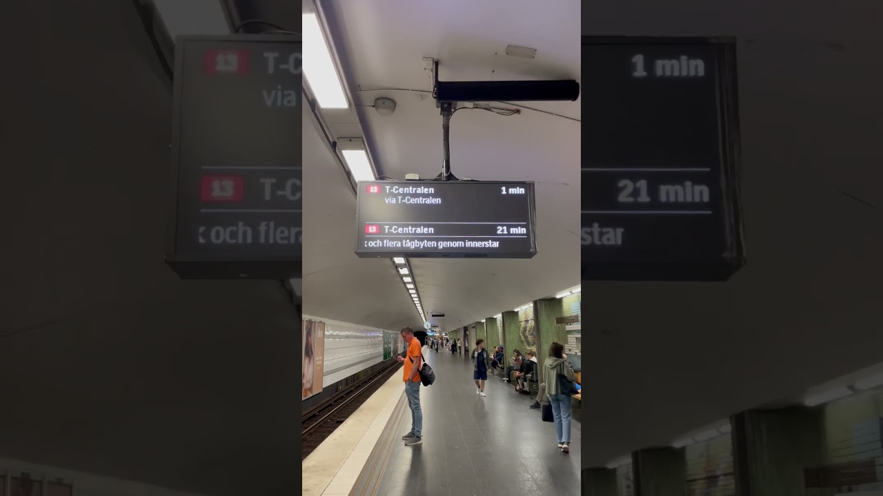 Tur att tåget till T-centralen passerar T-centralen. 