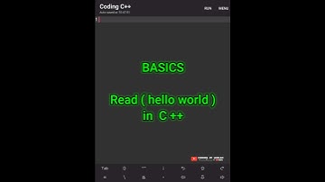 Read ( Hello world ) in C++  || CODING BY MOHAN ||