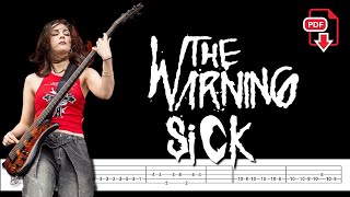 The Warning - SICK (🔴Bass Tabs | Notation) @ChamisBass #chamisbass #thewarningrockband
