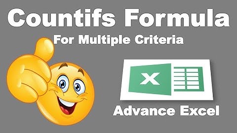 Chapter 55 | COUNTIFS Formula | Excel | Rohit Narang