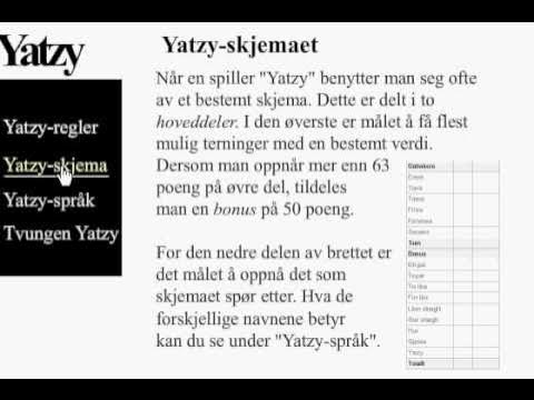 Yatzy Regler -