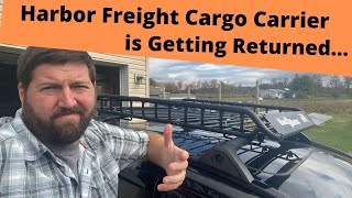 Harbor Freight Haul Master Cargo Carrier Review  It's Coming Off