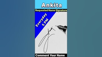 ANKITA NAME SIGNATURE DESIGN || BEST SIGNATURE FOR ANKITA || #ytshorts #shortsfeed #viralvideo