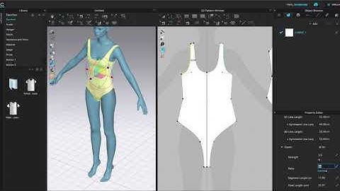 How to make basic one-piece swimwear - CLO 3D WORKFLOW