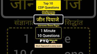 जीन पियाजे के सिद्धांत | Jean Piaget Theory of Cognitive Development | CDP Psychology | PYQ Wallah