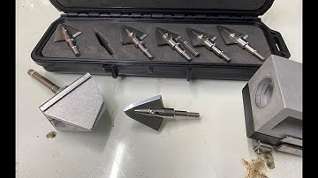 Iron Will Single Bevel Broadhead Sharpening.  200gn With Bleeder Blades.  KME Sharpener