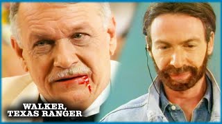 C.D. Parker Is Stabbed By Brouchard | Walker, Texas Ranger