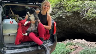 Car Camping by CAVES! Living in My SUV With My Dog  ‍♀