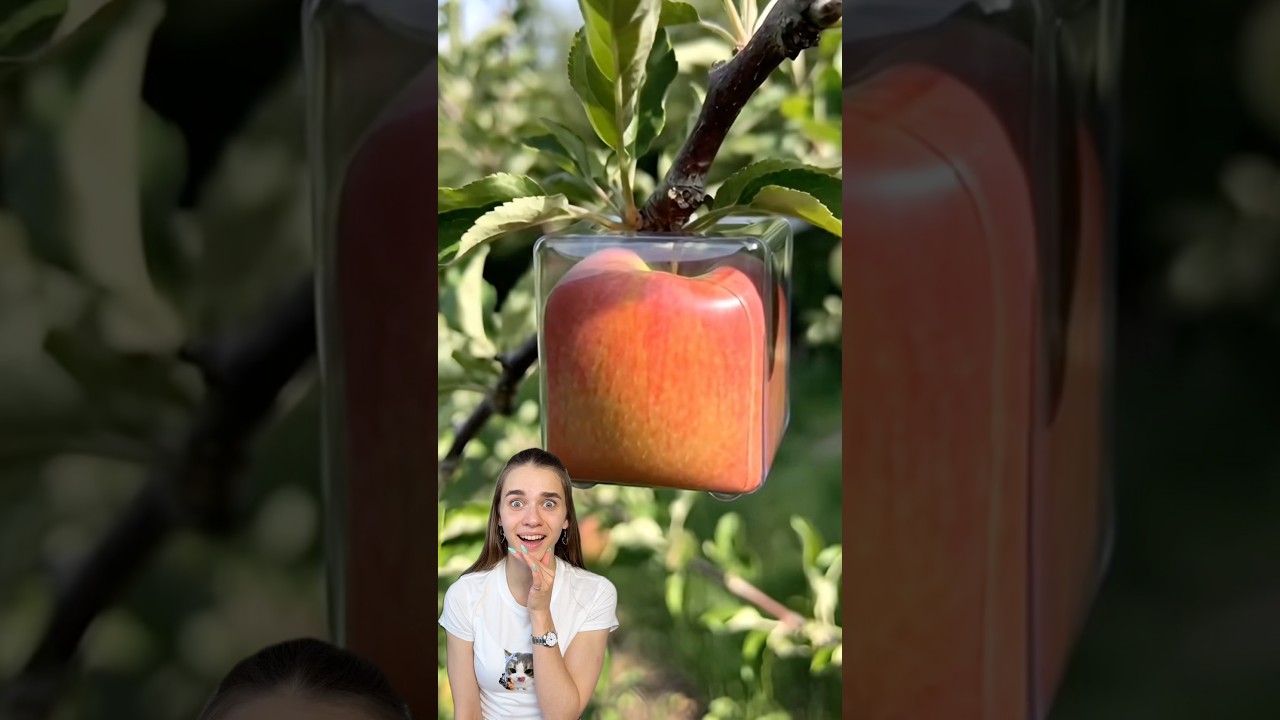 Square Strawberry? I can’t believe it’s working.. #unboxing #hack #tools