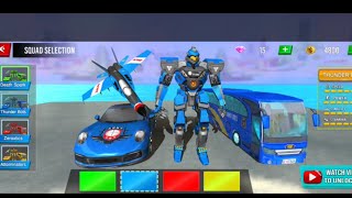 Army Bus Robot Transform Wars - Air Jet robot game on gameplay - APK for  ( Android / ios ) screenshot 1