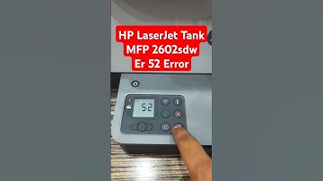 HP LaserJet Tank MFP 2602sdw Er 52 Error #problemfix #printerdrivers #hpsupport#hpprinter