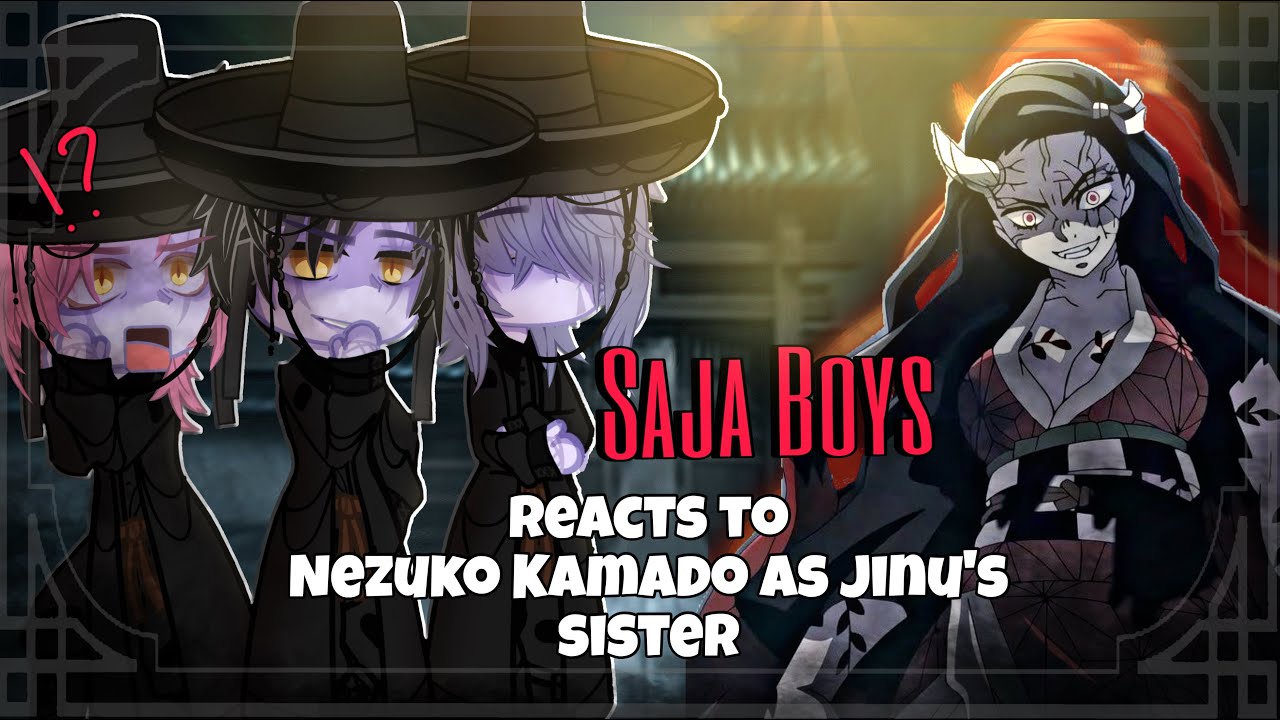 Nezuko as Jinu’s Sister!? 😱🔥 | Saja Boys React | Gacha Club 🎬 | 🇺🇸/🇧🇷