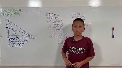 Pythagorean Theorem | 2002 AMC 10B Problem 22 | Ronchen Math