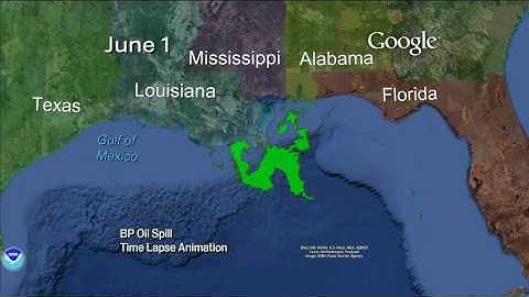 BP Oil Spill Time Lapse in Google Earth