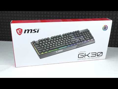 Обзор Игровой клавиатуры с RGB подсветкой  MSI GK30