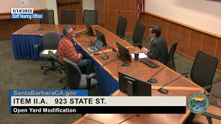 Staff Hearing Officer - May 14, 2025