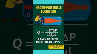 Hagen Poiseuille Equation #chemicalengineeringa #fluidmechanics #fluidflow #flowmeasurement