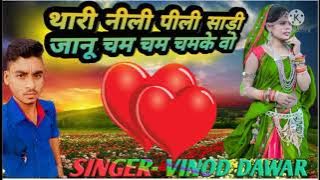 थारी नीली पीली साडी जानु चम चम चमके ll Singer Vinod Dawar ll Aadivasi Song