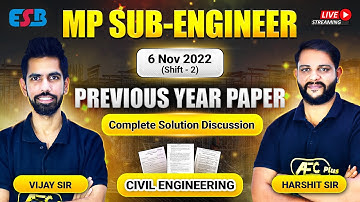 MP Vyapam Sub-Engineer PYQ