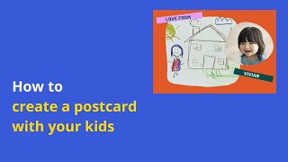 How to create a postcard with your kids screenshot 3