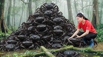 Harvest Many of Stream Crabs - Bringing Them to Market - How to Catch Crabs Naturally