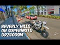 DRZ400SM POV freeride through Beverly Hills [4k]