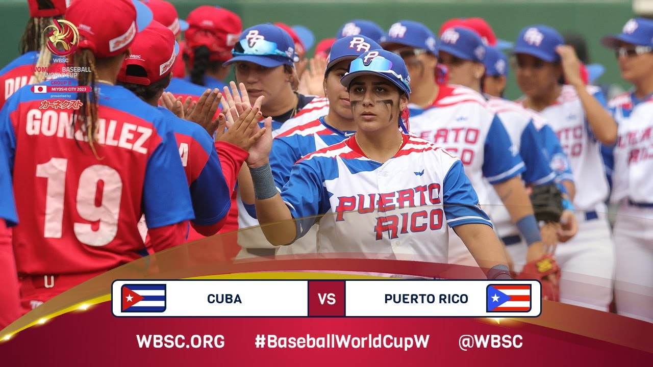 HIGHLIGHTS – Game 5 – Cuba vs. Puerto Rico –IX WBSC Women’s Baseball World Cup 2023 - Group B