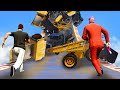 Extreme Vehicle AVALANCHE vs. RUNNERS! (GTA 5 Funny Moments)