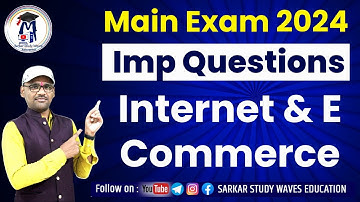 DCA Internet and E Commerce Important Questions | Main Exam 2024 By Arvind
