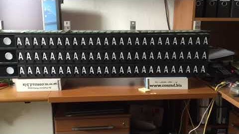 Split-Flap Display Test #1