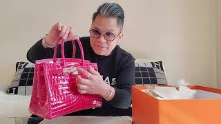 Unboxing Hermès Birkin 30 Touch in Blue Nuit Togo & Blue Indigo Matte  Alligator 