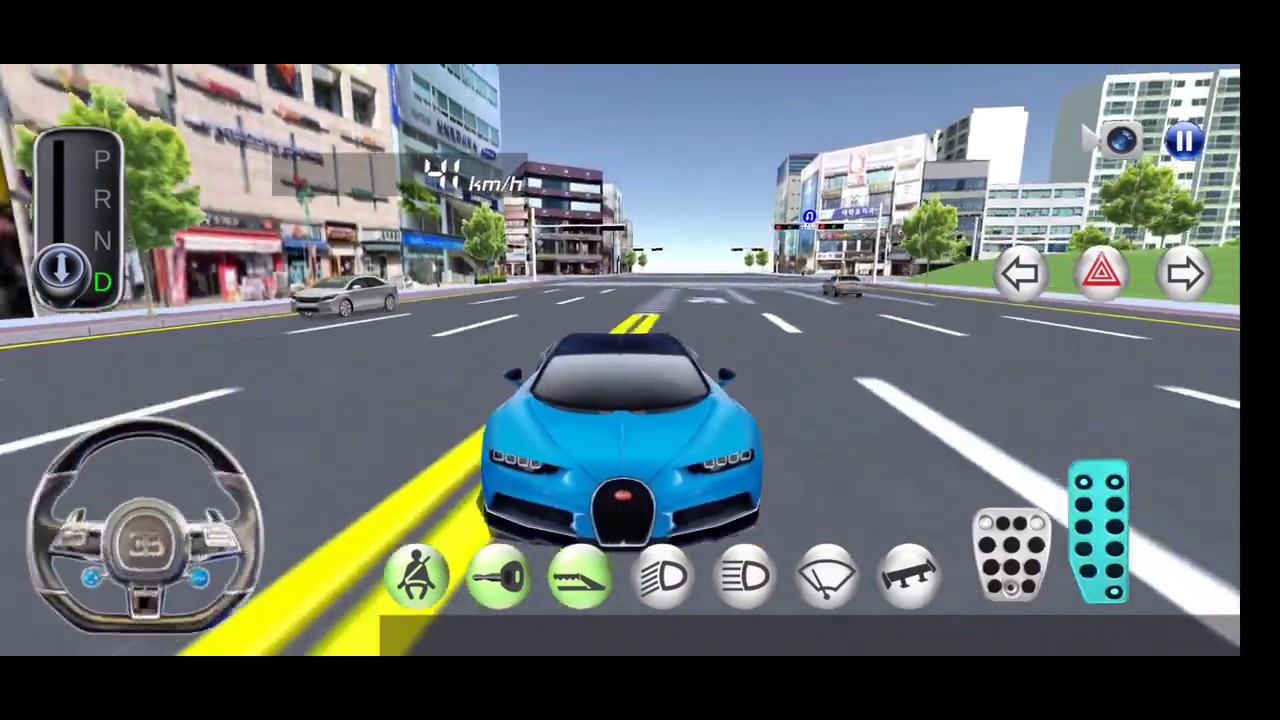 3D driving class Bugatti race Free Mode Android Gameplay - YouTube